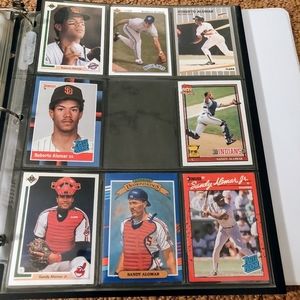 Lot of 8 Roberto & Sandy Alomar Cards